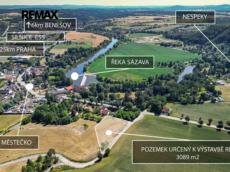 Prodej stavebního pozemku 3089 m², Nespeky – náhled fotky 1