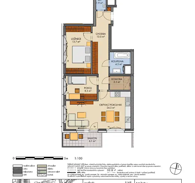 Prodej bytu 3+kk 73 m², Praha – náhled fotky 3