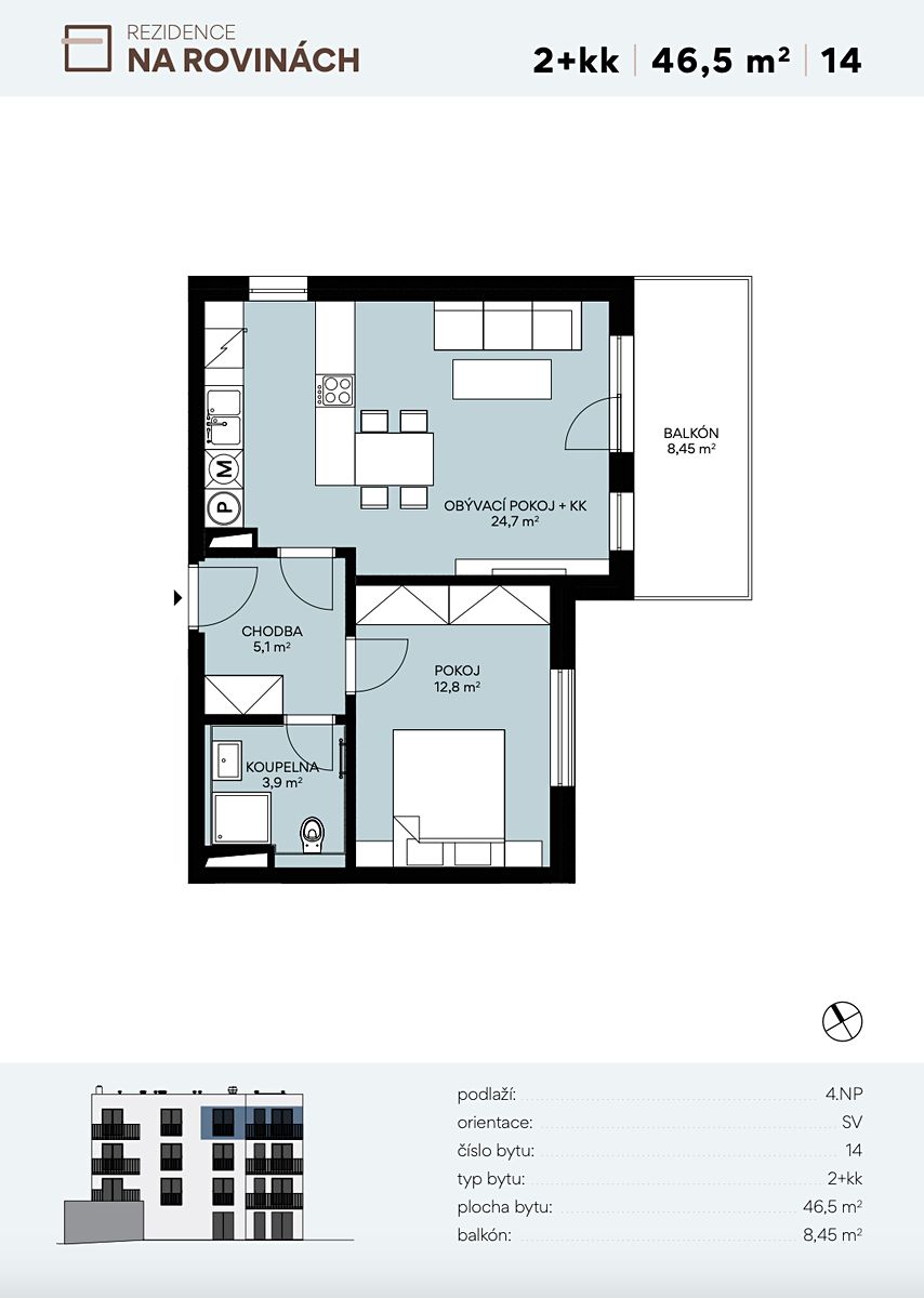 Prodej bytu 2+kk 47 m² – fotografie 5