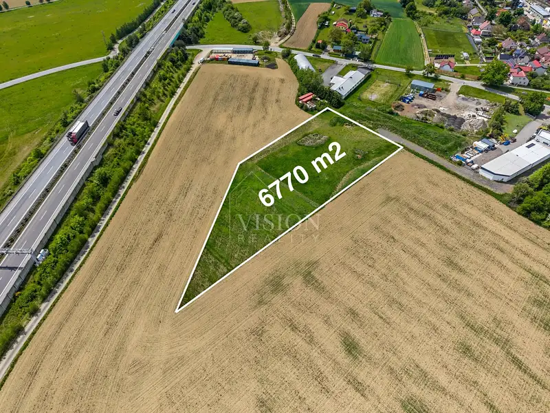 Prodej komerčního pozemku 6770 m², Sudoměřice u Tábora – náhled fotky 3