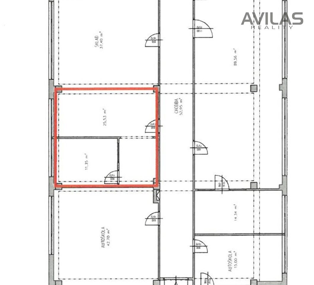 Pronájem kanceláře 37 m² – fotografie 5