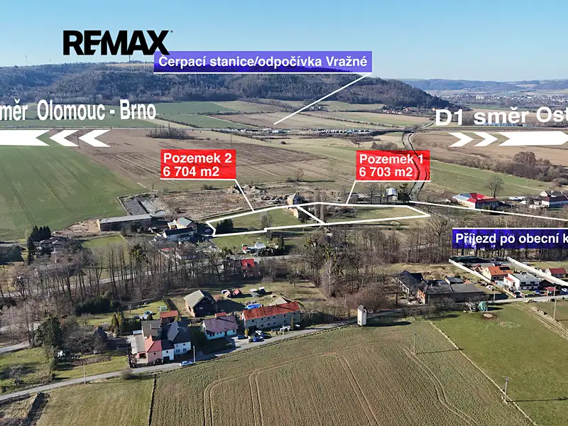 Prodej komerčního pozemku 13407 m², Vražné – náhled fotky 1