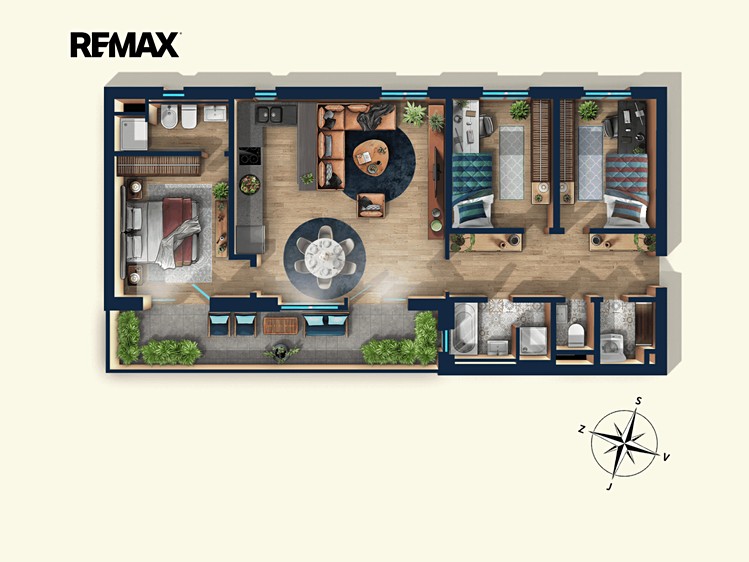 Квартира 4+kk на продаж, 106 м² (3 з 13)