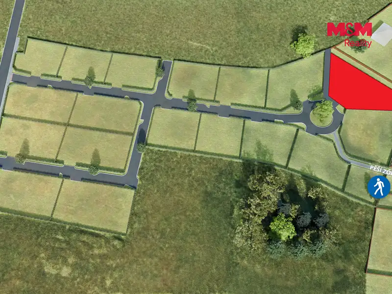 Prodej stavebního pozemku 993 m², Nová Ves – náhled fotky 2