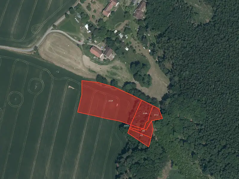 Prodej pole 7748 m², Bystřice – náhled fotky 1