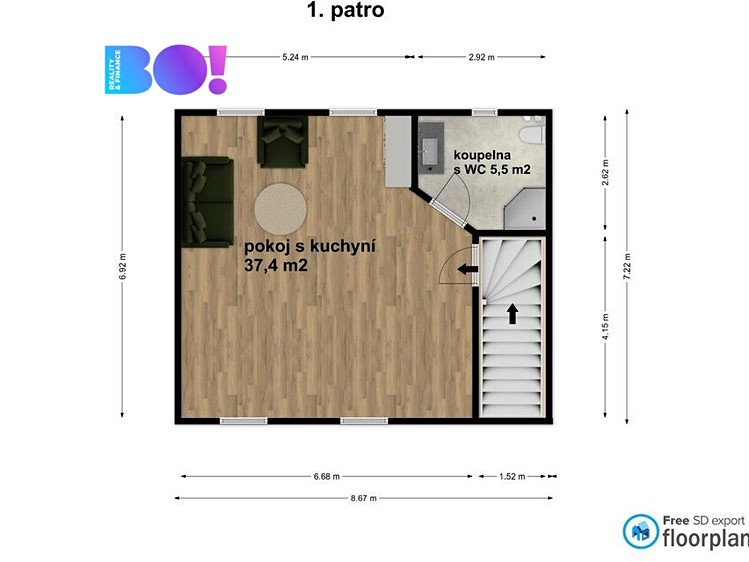 Квартира 2+kk на продаж, 50 м² (28 з 31)