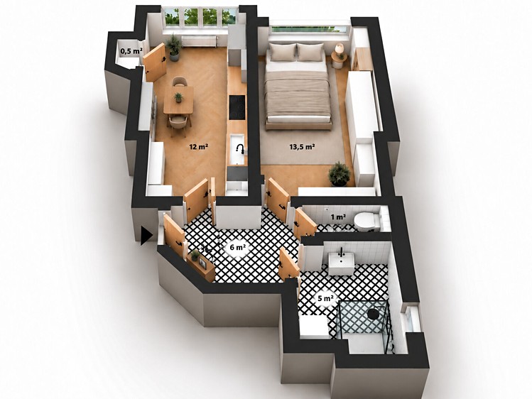 Wohnung 1+1 zum Kauf, 38 m² (13 von 13)