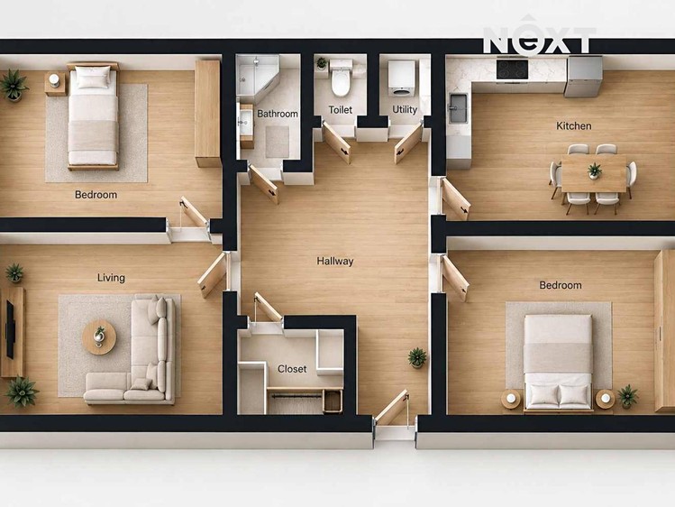 Квартира 3+1 в оренду, 96 м² (3 з 17)