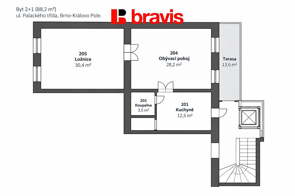 Pronájem bytu 2+1 75 m² – fotografie 5