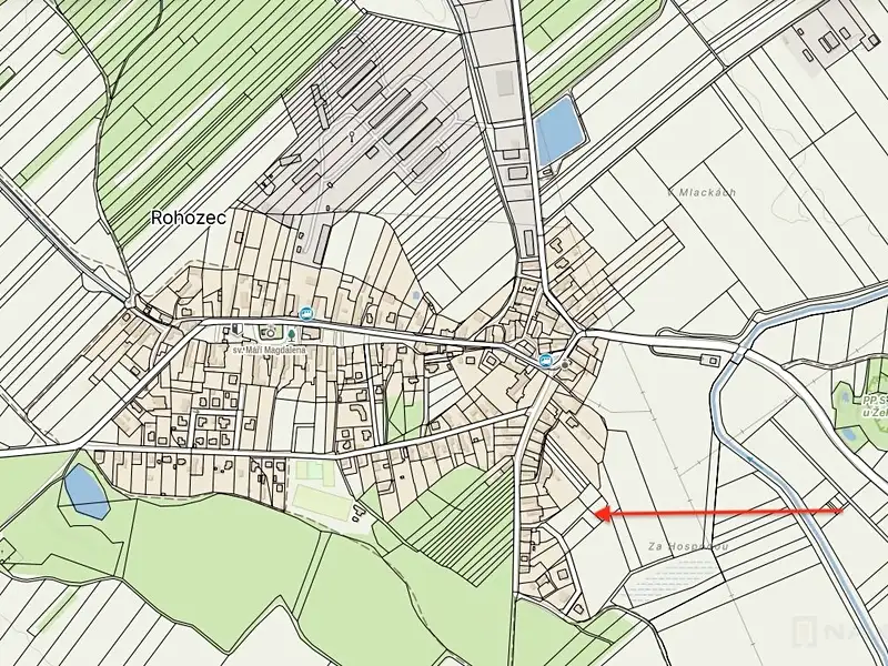 Prodej stavebního pozemku 3367 m², Rohozec – náhled fotky 2