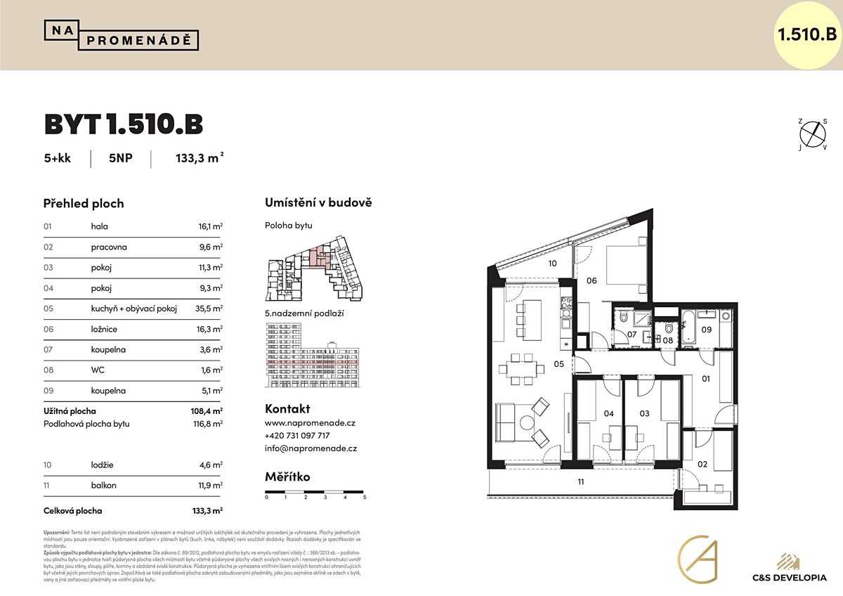 Prodej bytu 5+kk 116 m² – fotografie 4