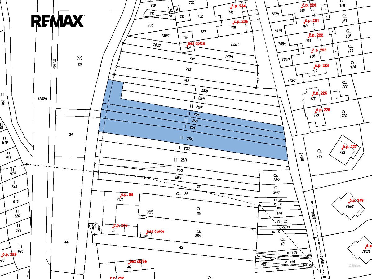 Prodej stavebního pozemku 2330 m² – fotografie 3