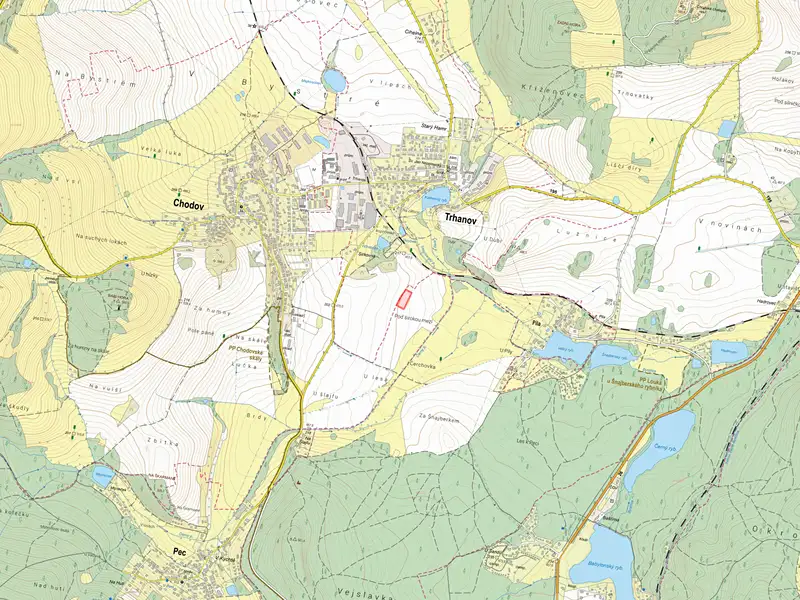 Prodej pole 4463 m², Chodov – náhled fotky 2
