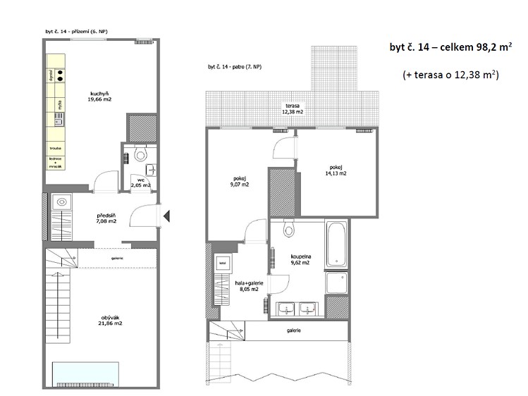 Wohnung 4+kk zur Miete, 98 m² (11 von 11)