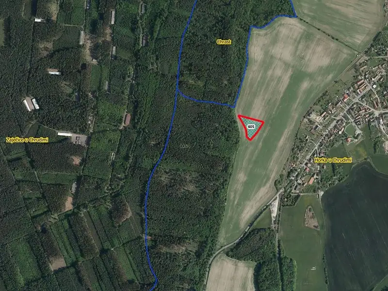 Prodej pole 5539 m², Horka – náhled fotky 2