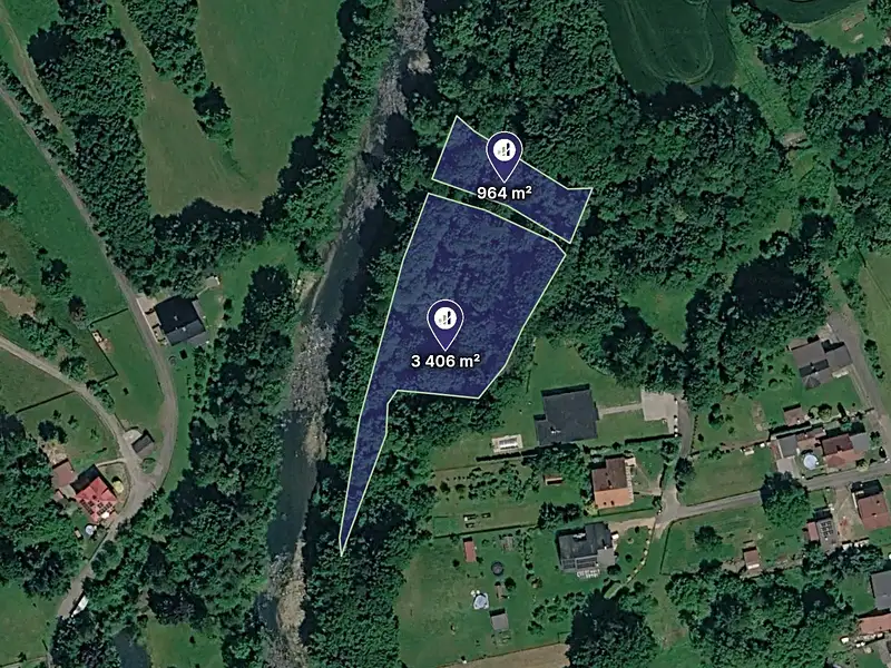Prodej stavebního pozemku 4370 m², Hrádek – náhled fotky 1