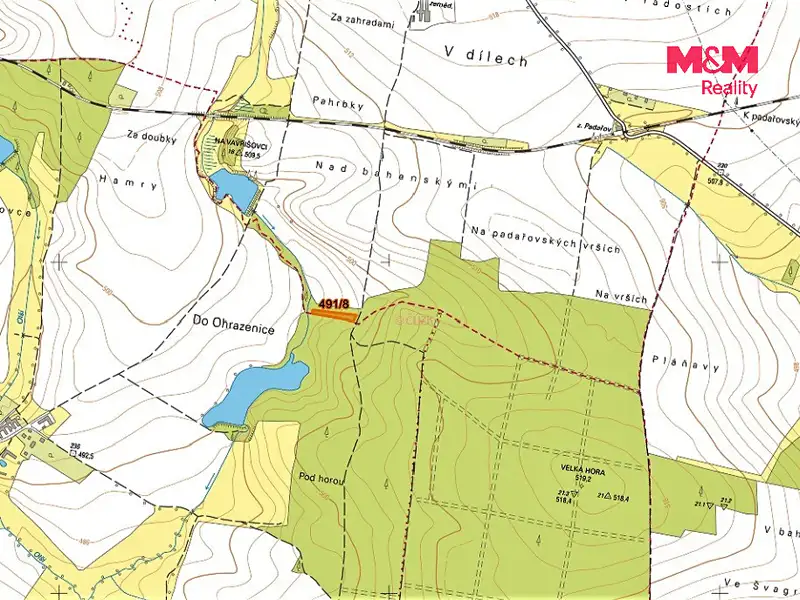 Prodej pole 2234 m², Jistebnice – náhled fotky 2