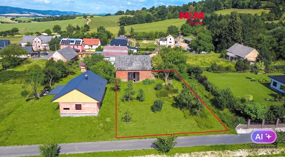 Prodej stavebního pozemku 1428 m²