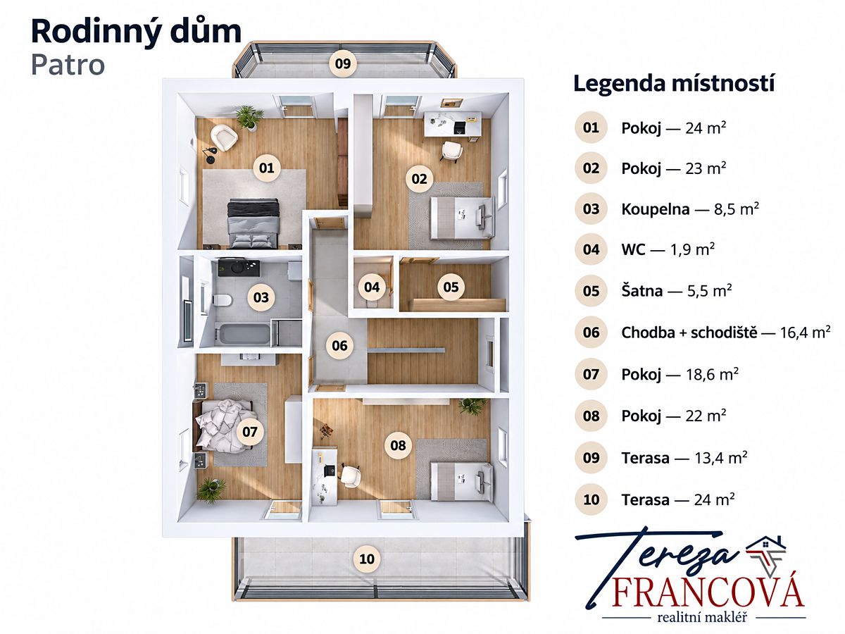 Prodej rodinného domu 267 m², pozemek 235 m² – fotografie 5