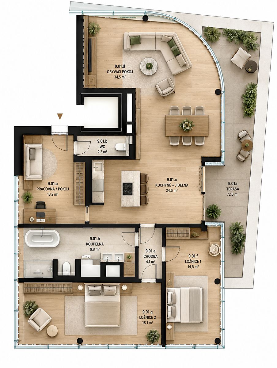 Prodej bytu 3+kk 139 m² – fotografie 2