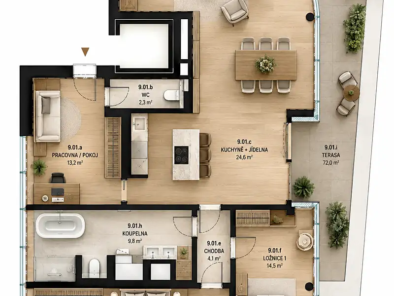Prodej bytu 3+kk 139 m², Brno – náhled fotky 2