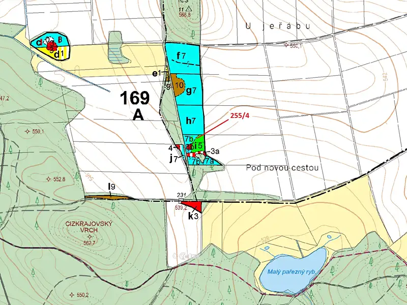 Dražba lesa 2148 m², Peč – náhled fotky 3