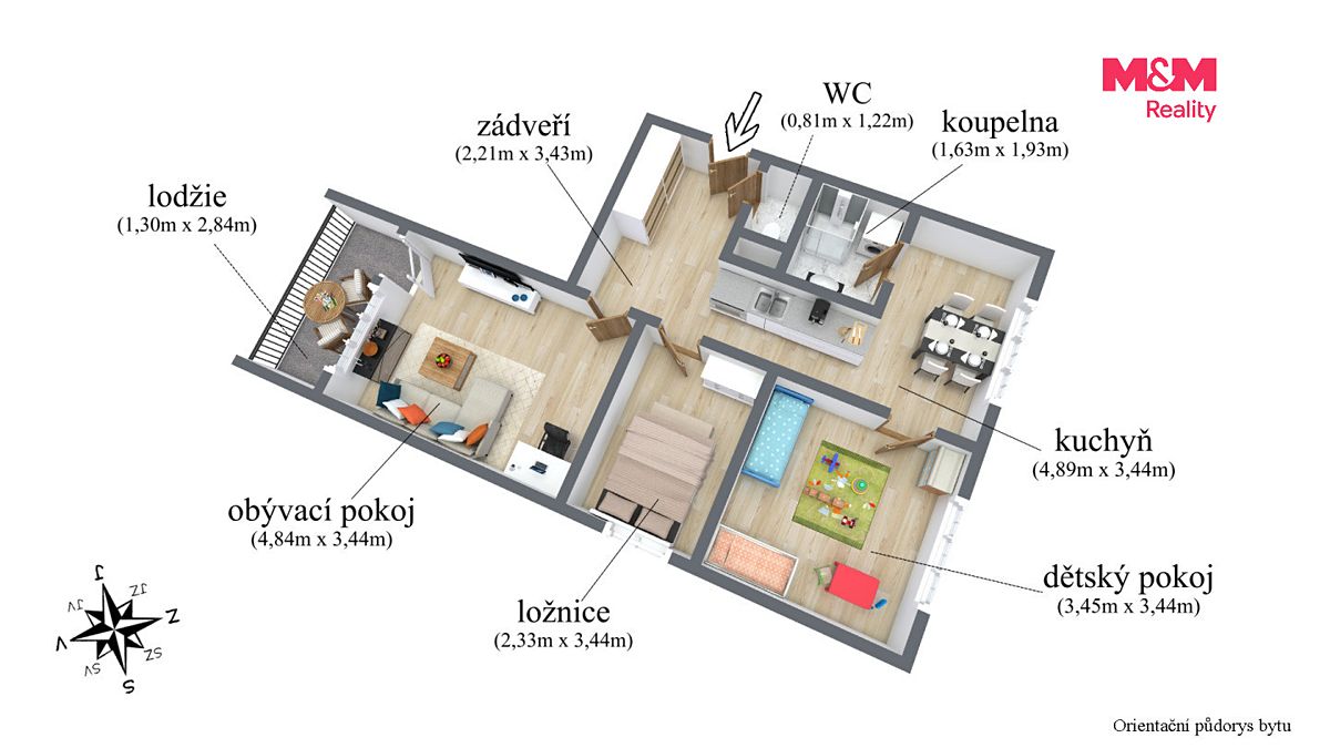 Prodej bytu 3+1 60 m² – fotografie 5