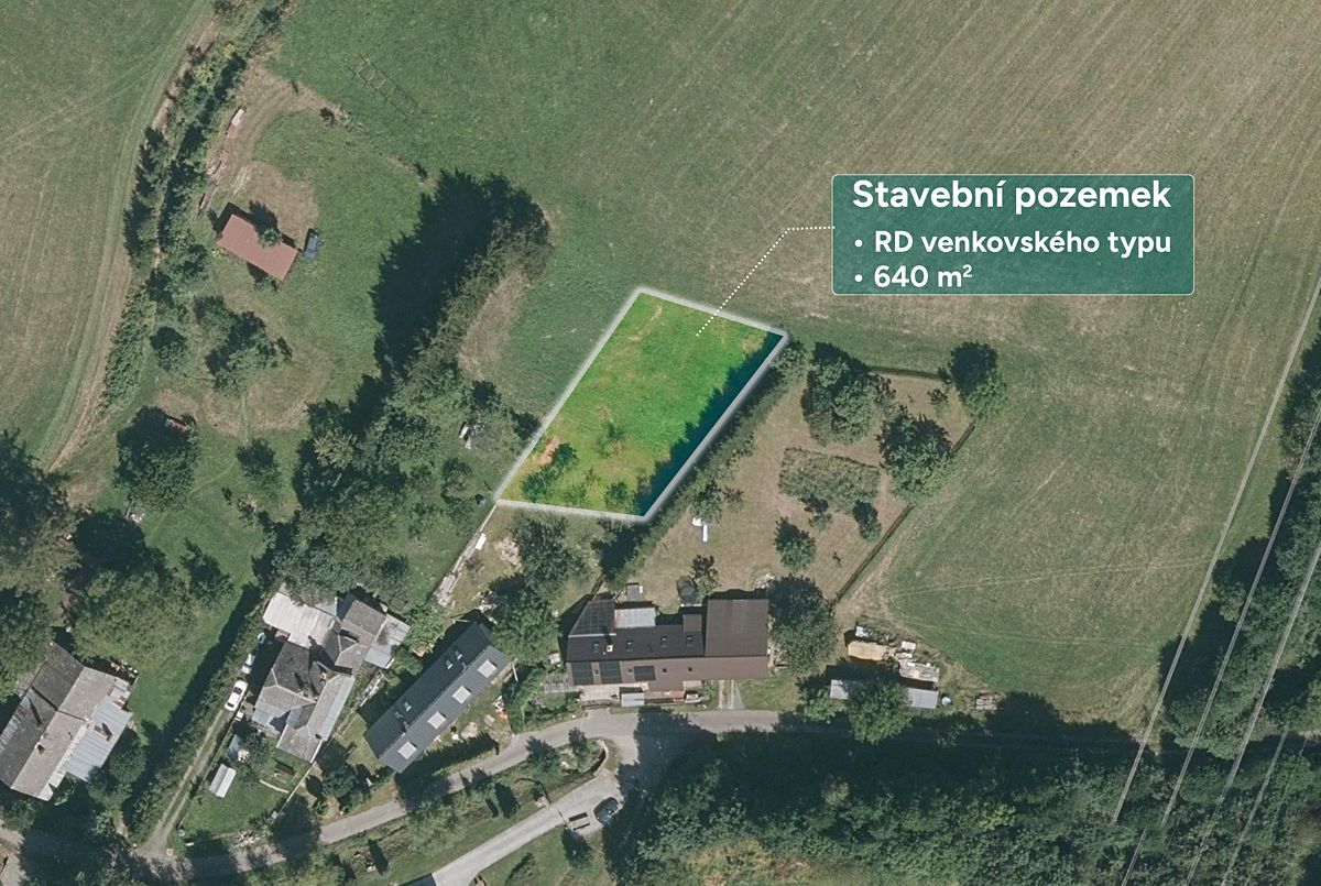 Prodej stavebního pozemku 640 m²