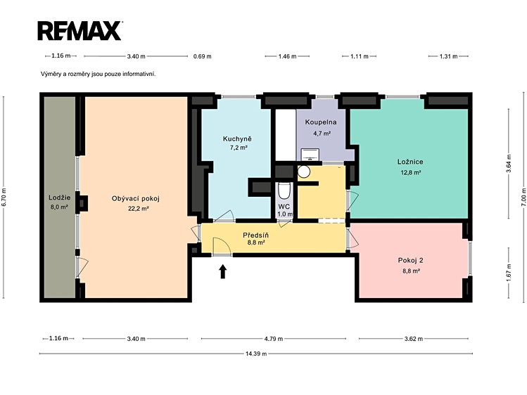 Wohnung 3+1 zum Kauf, 67 m² (2 von 27)