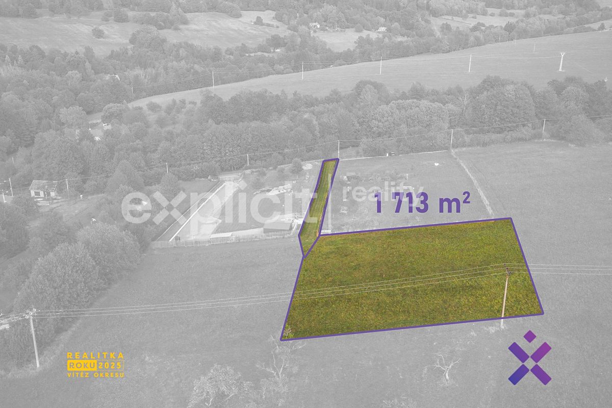 Prodej stavebního pozemku 1713 m² – fotografie 2