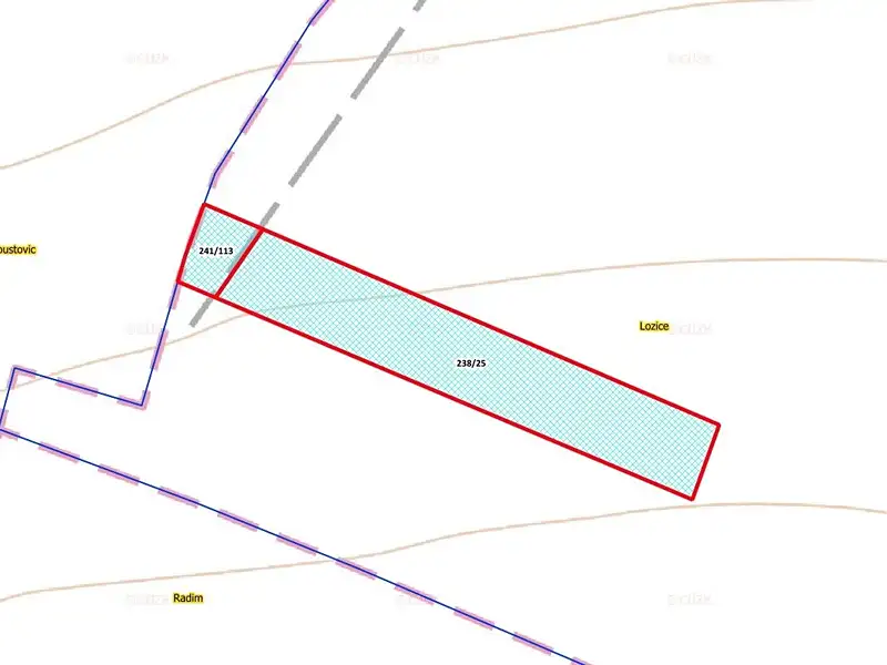Prodej pole 10021 m², Lozice – náhled fotky 2