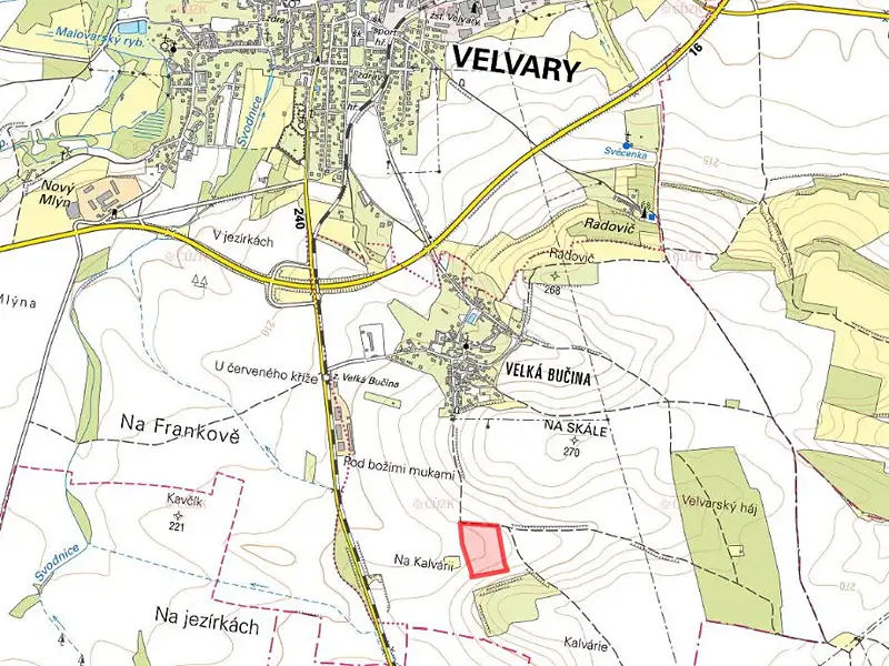 Prodej pole 7802 m², Velvary – náhled fotky 2