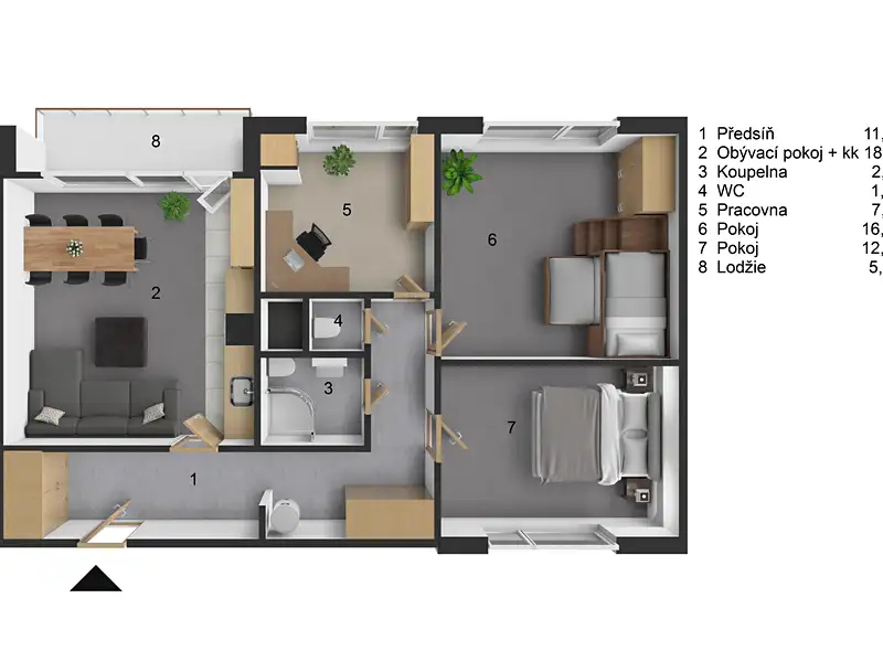 Prodej bytu 4+kk 74 m², Praha – náhled fotky 2