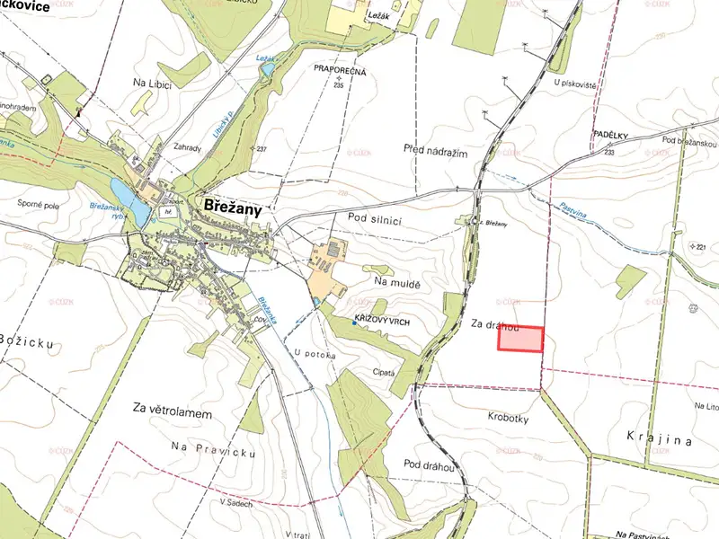 Prodej pole 25279 m², Břežany – náhled fotky 2