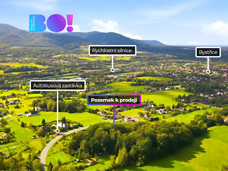 Prodej stavebního pozemku 2425 m², Bystřice – náhled fotky 3