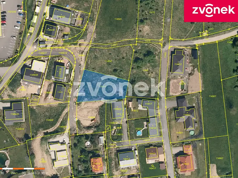 Prodej stavebního pozemku 1091 m², Vsetín – náhled fotky 2