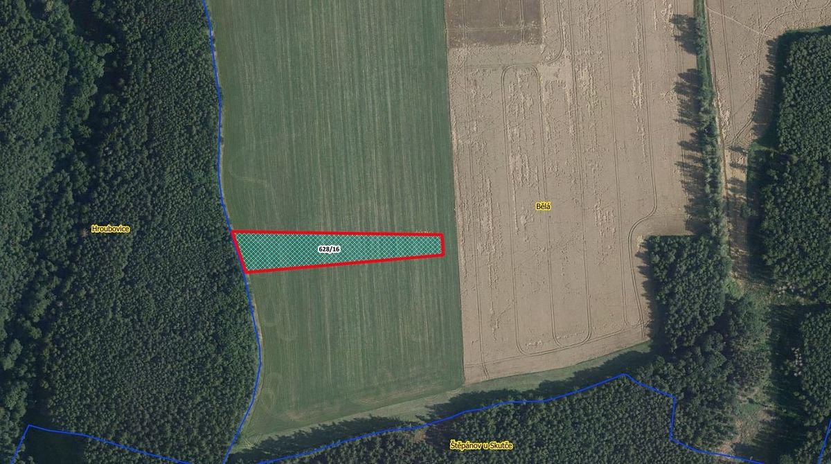 Prodej pole 6150 m², Luže – fotka 1 z 3