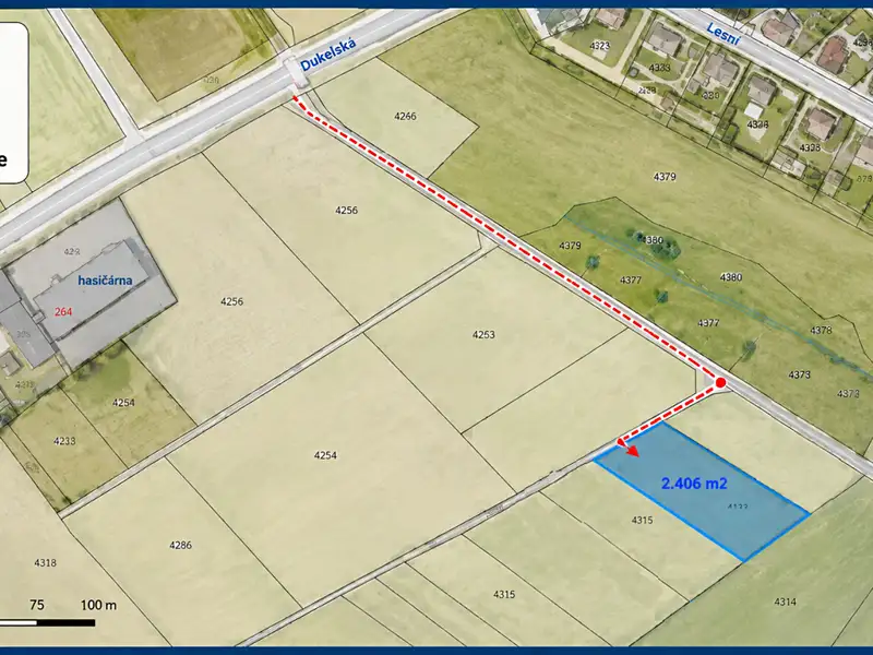 Prodej louky 2406 m², Třeboň – náhled fotky 3