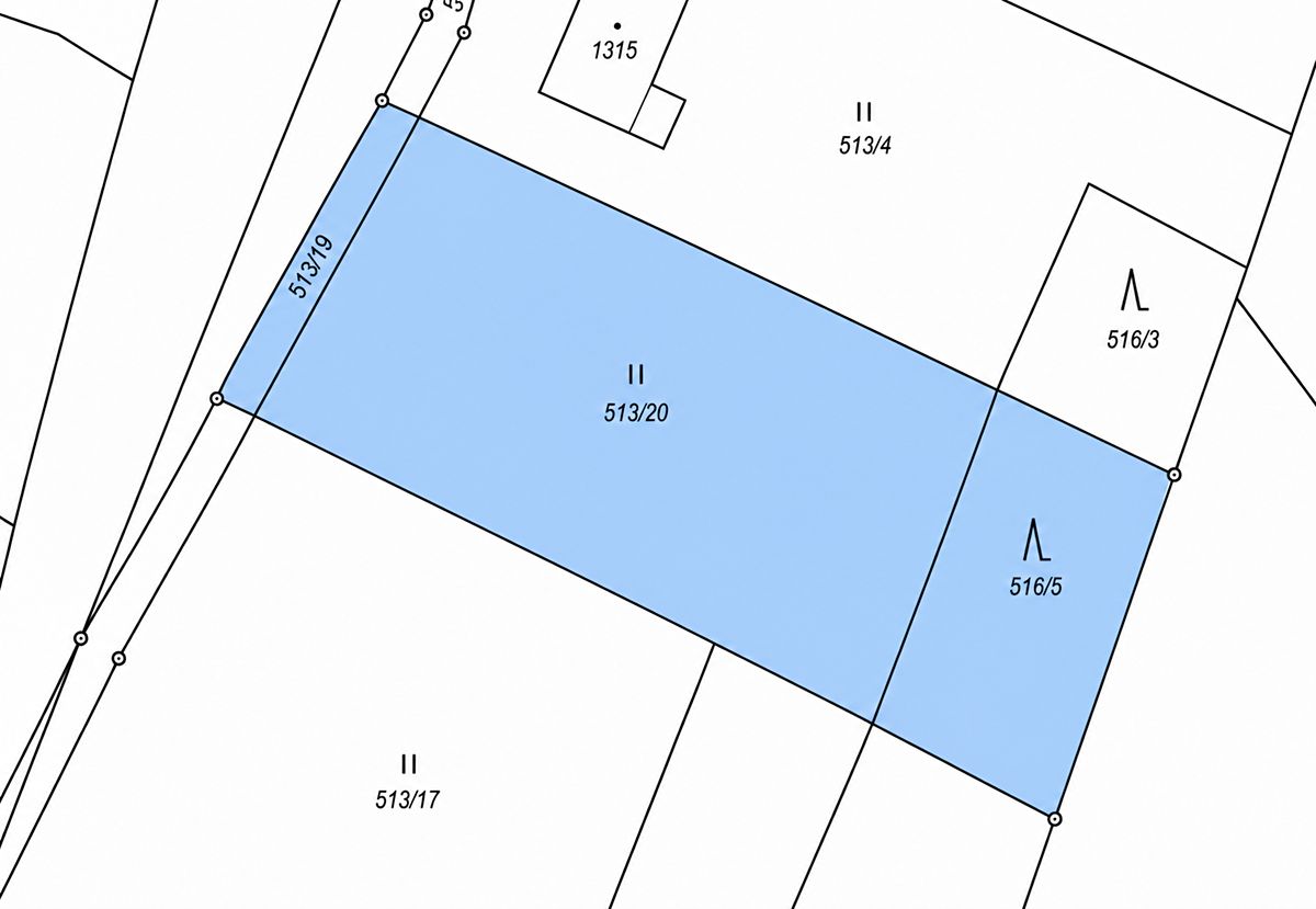 Prodej stavebního pozemku 2225 m² – fotografie 2