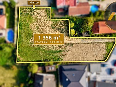 Prodej stavebního pozemku 1356 m²