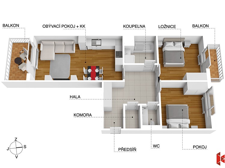 Квартира 3+kk на продаж, 79 м² (3 з 33)