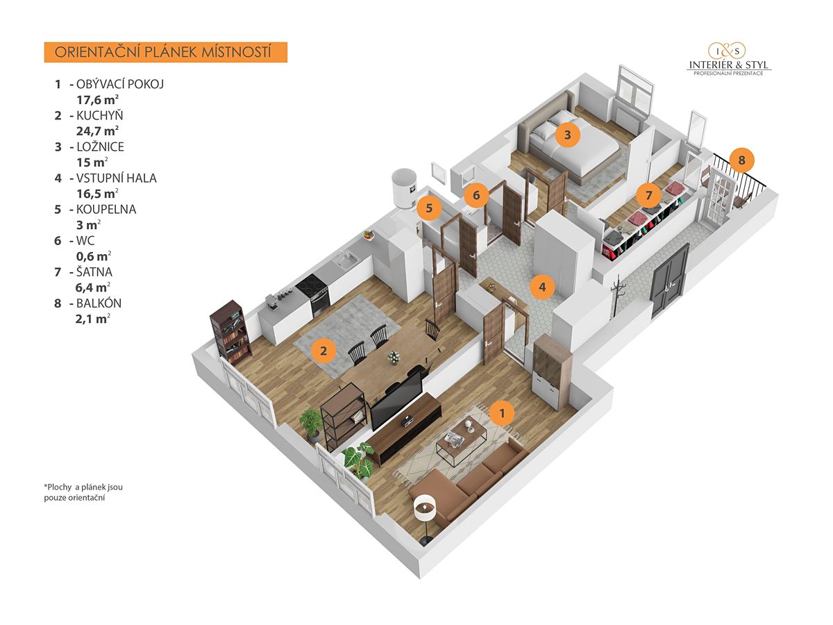 Prodej bytu 3+kk 84 m² – fotografie 3