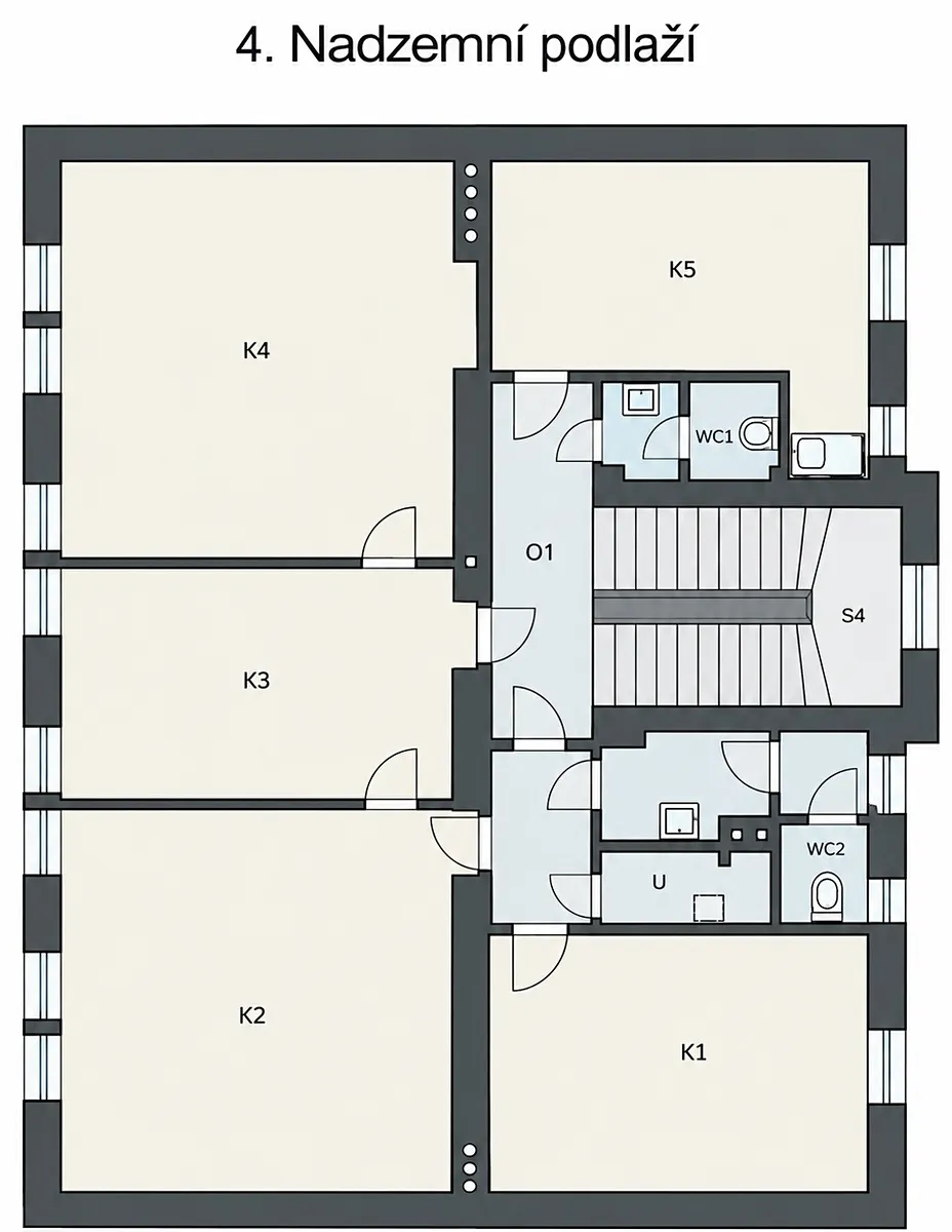 Pronájem kanceláře 119 m²
