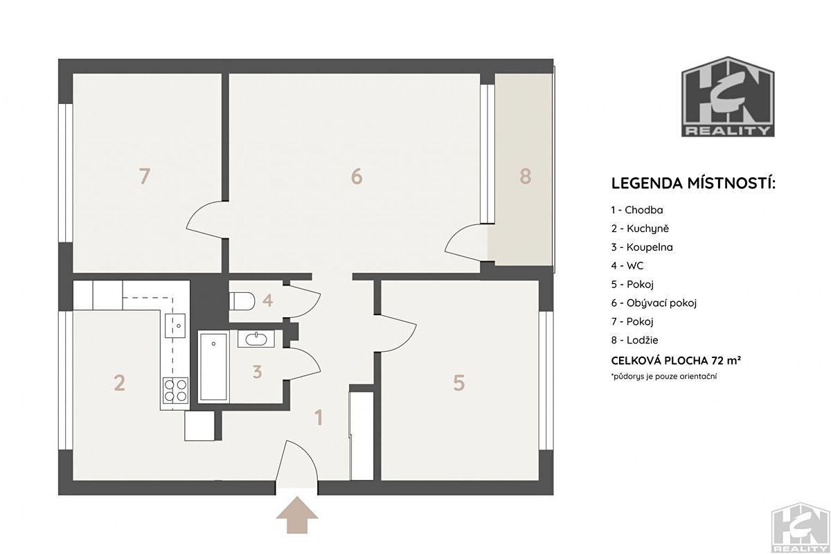 Prodej bytu 3+1 72 m² – fotografie 2