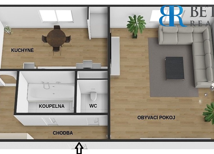 Wohnung 1+1 zum Kauf, 33 m² (2 von 12)