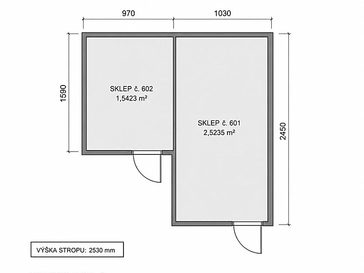 Pronájem nemovitosti, 2 m² (7 z 7)