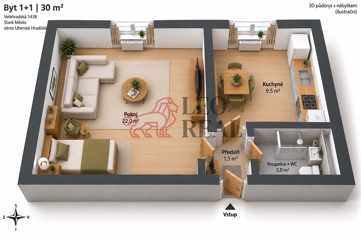 Prodej bytu 1+1 30 m² – fotografie 3
