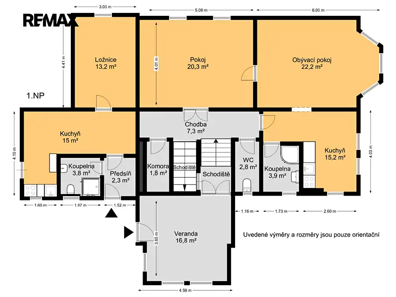 Prodej vícegeneračního domu 199 m², pozemek 1162 m², Loučovice – náhled fotky 2