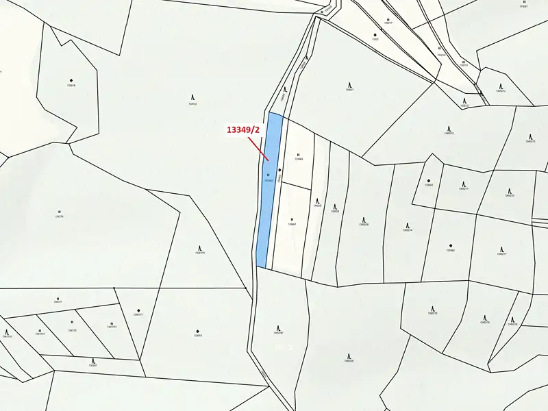 Dražba louky 1344 m², Hovězí – náhled fotky 3