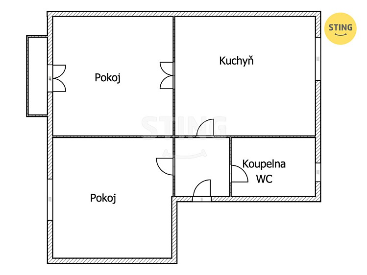 The 2+1 flat for sale, 57 m² (4 of 14)